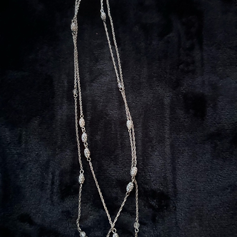 Club Monaco Silver Necklace Minimalist Design